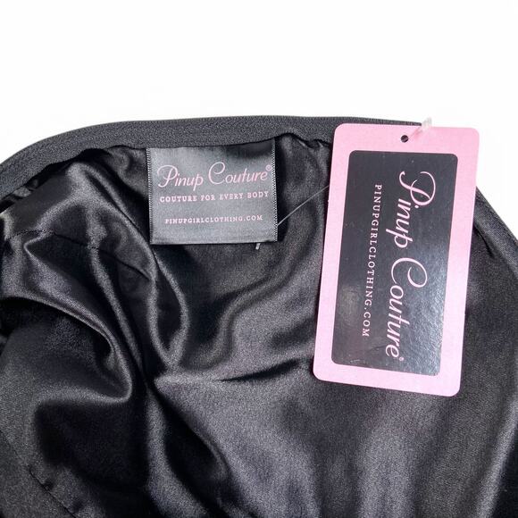 Pinup Couture Havana Nights Dress Hibiscus Stripe Laura Byrnes Women Extra Small - Picture 5 of 5